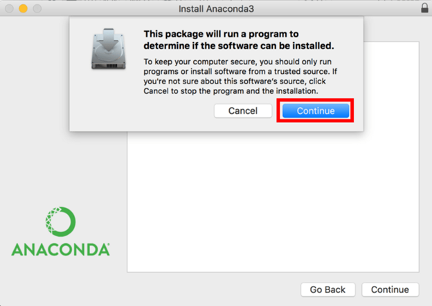 anaconda mac install package